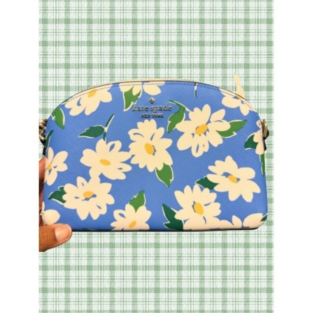 Kate Spade Blue Daisy Cameron Floral Crossbody Garden Bag Cottagecore NWOT